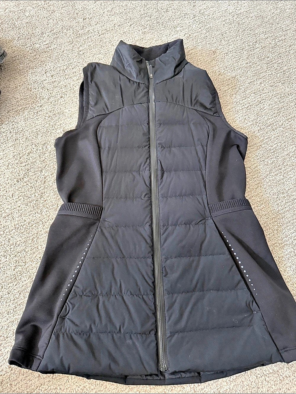 Lululemon Fluff Off Vest Black Quilted Down Vest